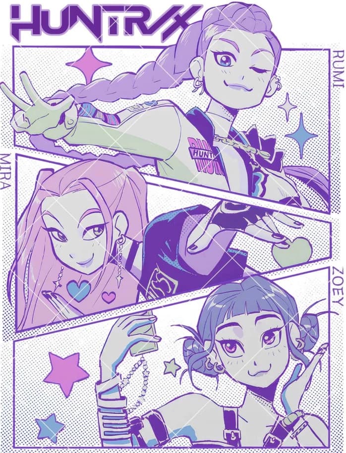 Huntrix (Rumi, Mira, and Zoey) thumbnail