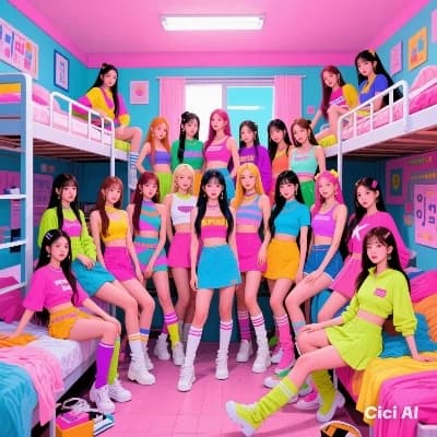 Kpop girl dorm and one hand some and tall athletic body  boy thumbnail