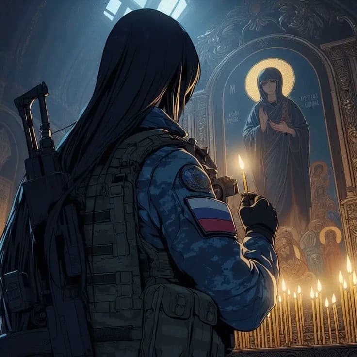 The Girl Between Soldiers thumbnail
