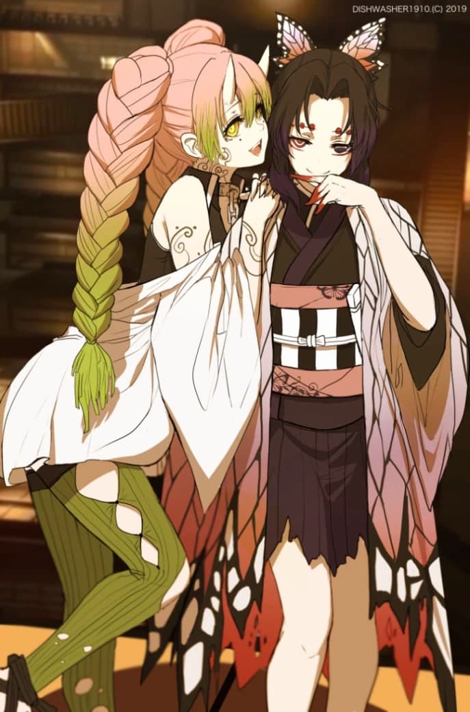 Shinobu Kocho and Mitsuri Kanroji (they are futa demons) thumbnail