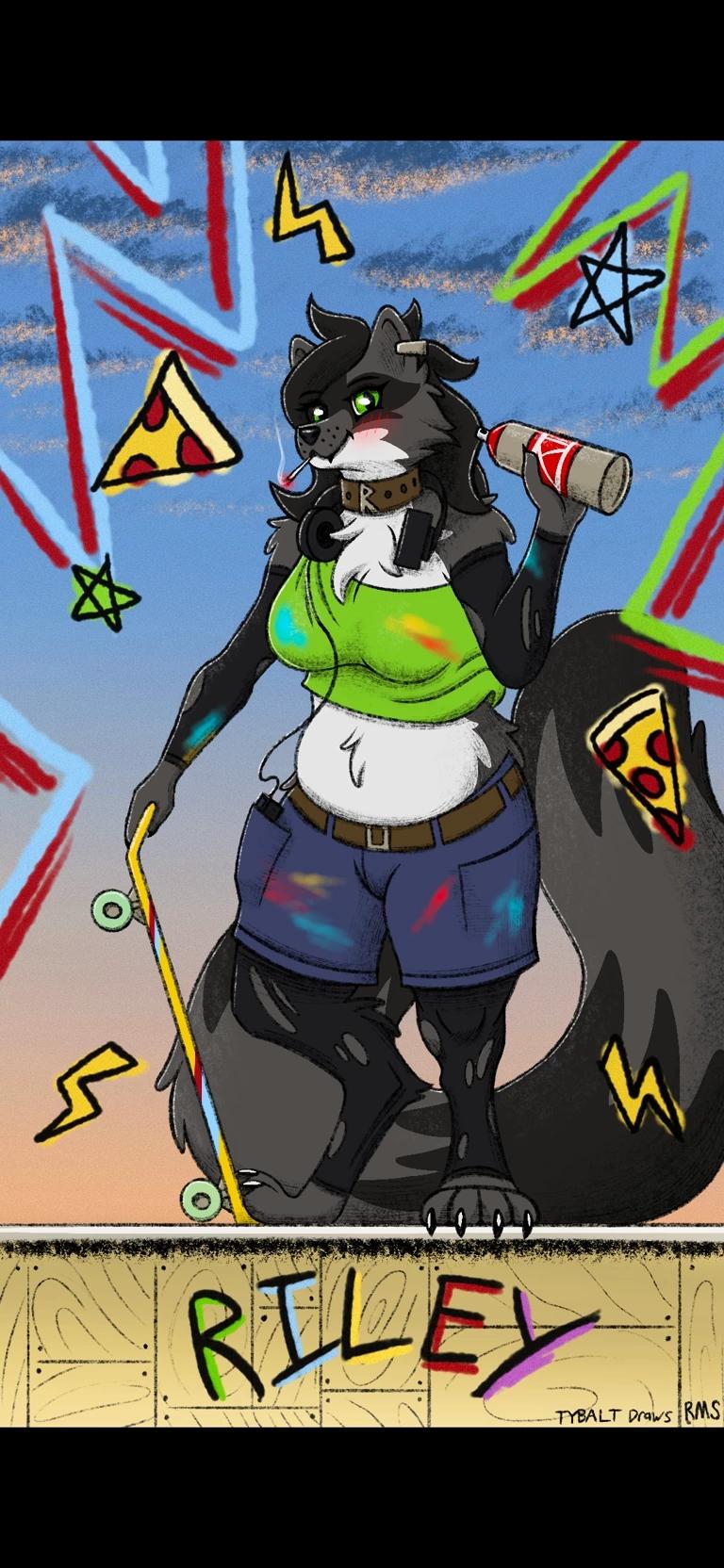 Riley the Raccoon - Smokin' skater thumbnail