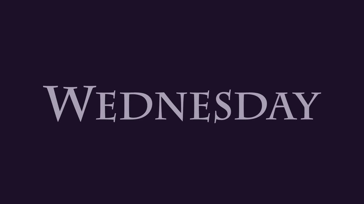 Wednesday thumbnail