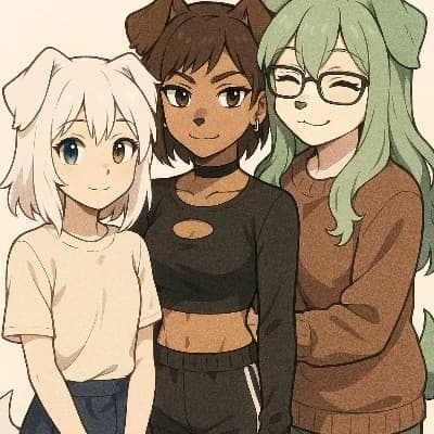The Dog Sisters: Cream, Maple, and Mint thumbnail