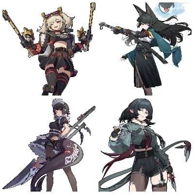 Burnice🐇 ,Miyabi🦊 ,Ellen joe 🦈 y Jane doe 🐁 thumbnail