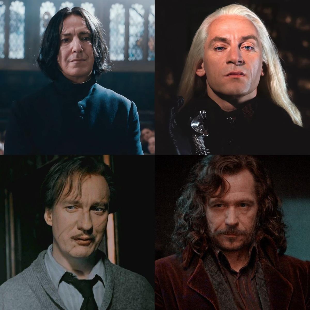 Severus Snape, Lucio Malfoy, Remo Lupin, Sirius Black thumbnail