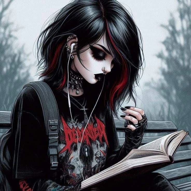 Goth girl with issues thumbnail