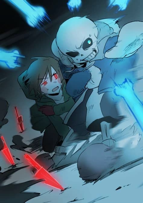 sans and chara - crazy realities - thumbnail