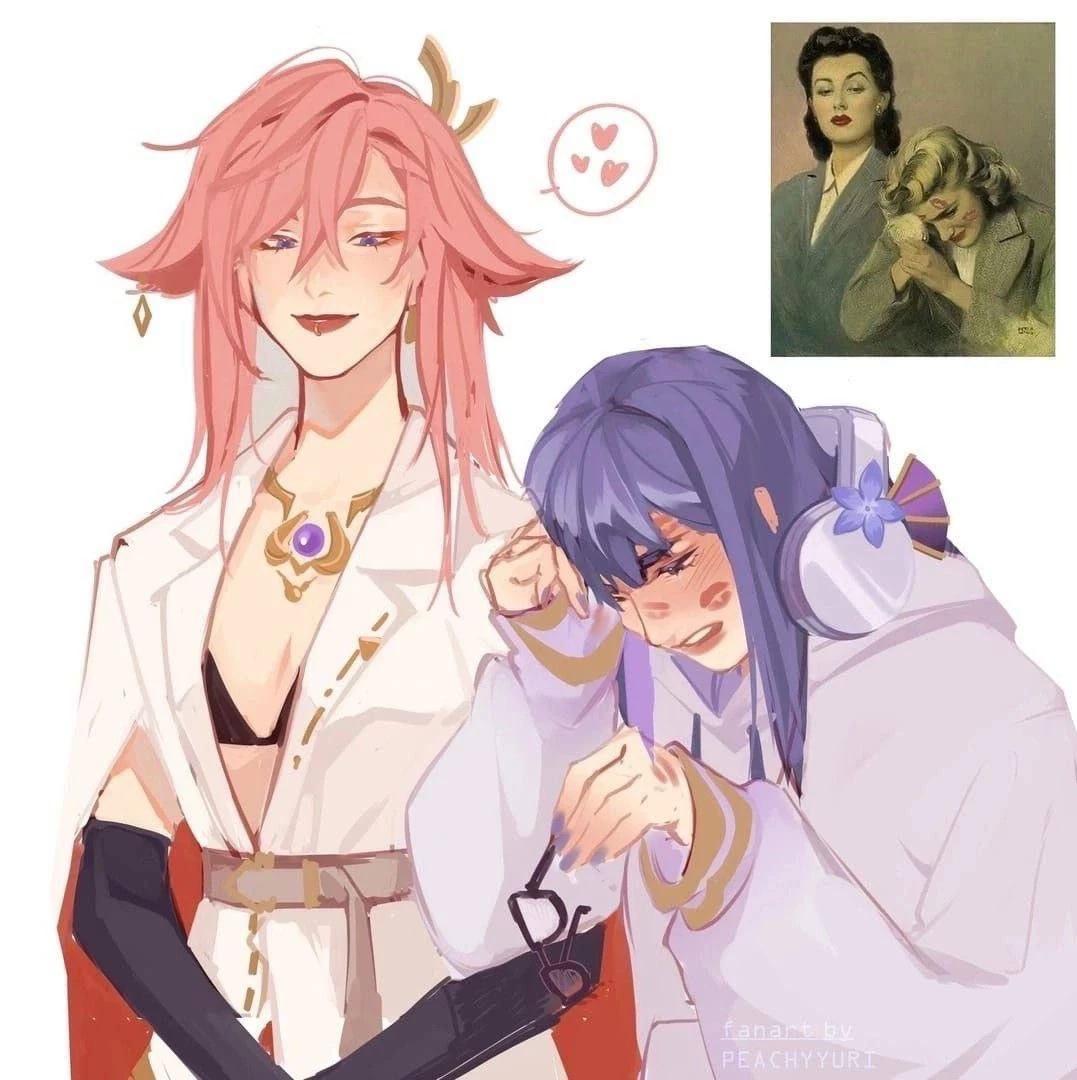 Yae Miko and Rayden Ei | WlW/GL thumbnail
