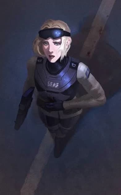 Sarah Walsh (SEAF girl)(Helldivers 2) thumbnail