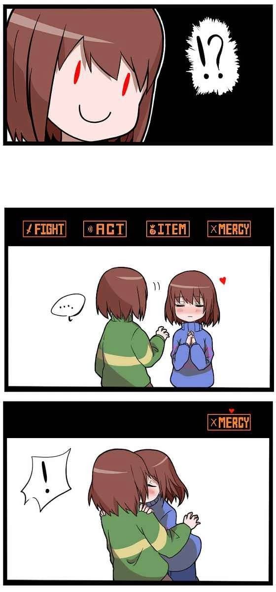 Chara X Frisk -mercy- thumbnail