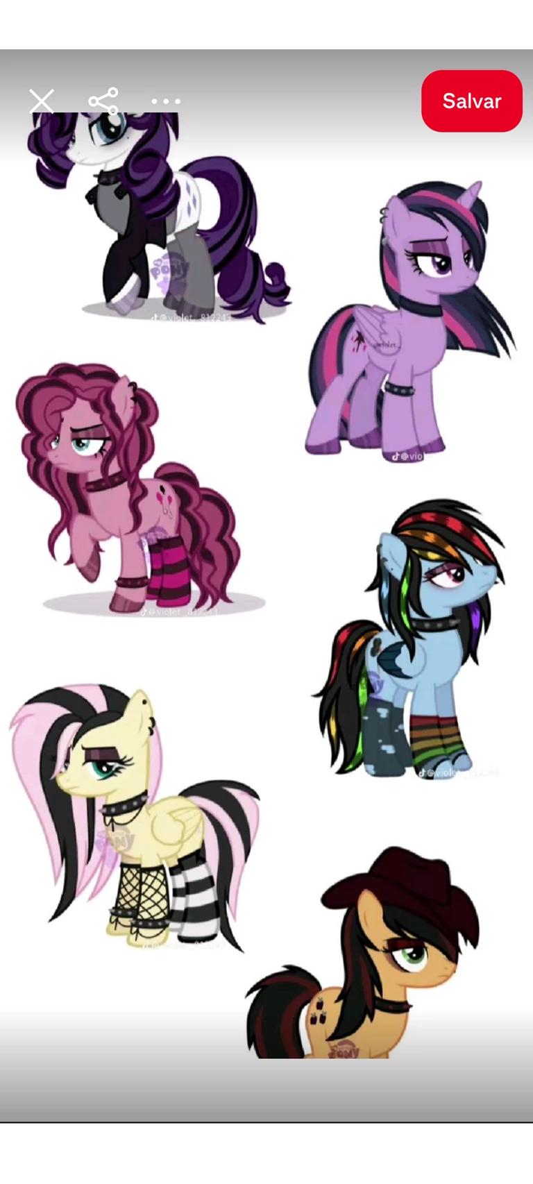 Mane six without Emotions - MLP: Dark side thumbnail