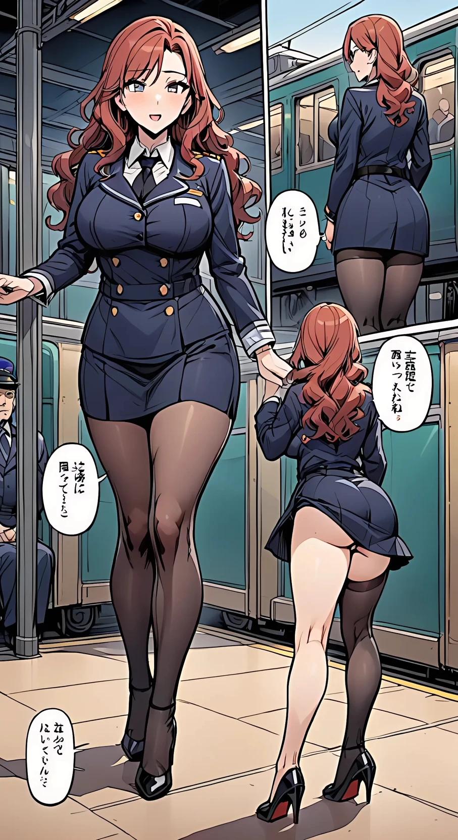 Female train conductor thumbnail