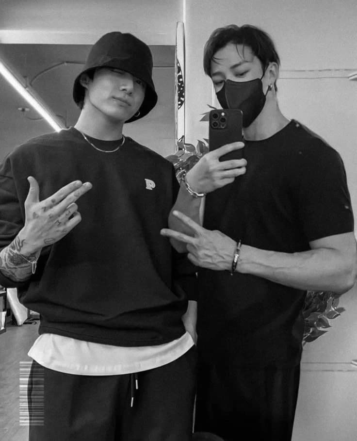 Jungkook and bangchan... thumbnail