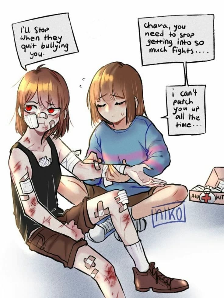Frisk and Chara - always in trouble- thumbnail