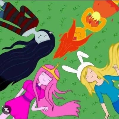 Marceline, Princess Bubblegum, Fionna, Cake, Flame Princess thumbnail