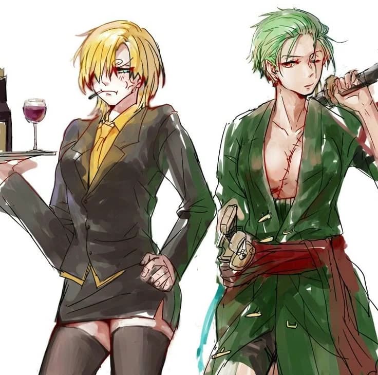 Zoro e sanji female thumbnail