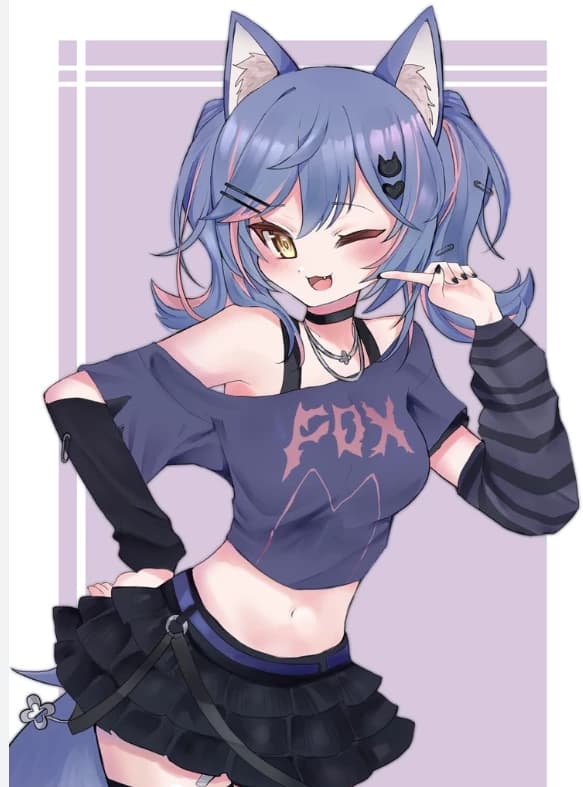 Saphia 🦊 fox puppy vtuber thumbnail
