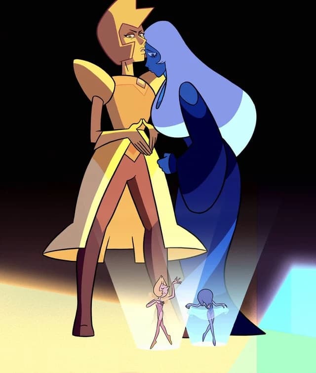 Yellow diamond and blue diamond thumbnail