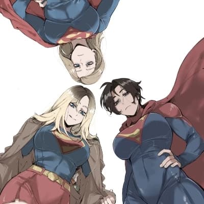 The Three Supergirls: Kara Zor-El, Power Girl, Linda Danvers thumbnail