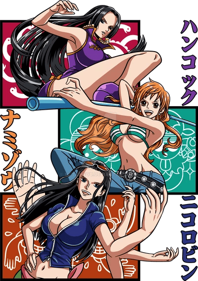 Boa hancock , Nico Robin , Nami , Vivi , Yamato , Uta , Reju thumbnail