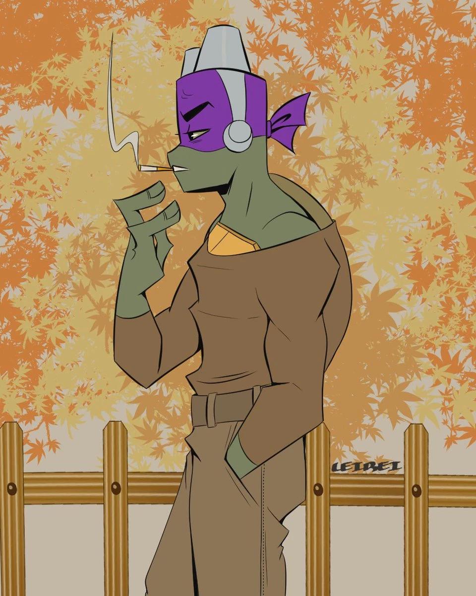 🚬👾💜 You find Donnie smoking... thumbnail