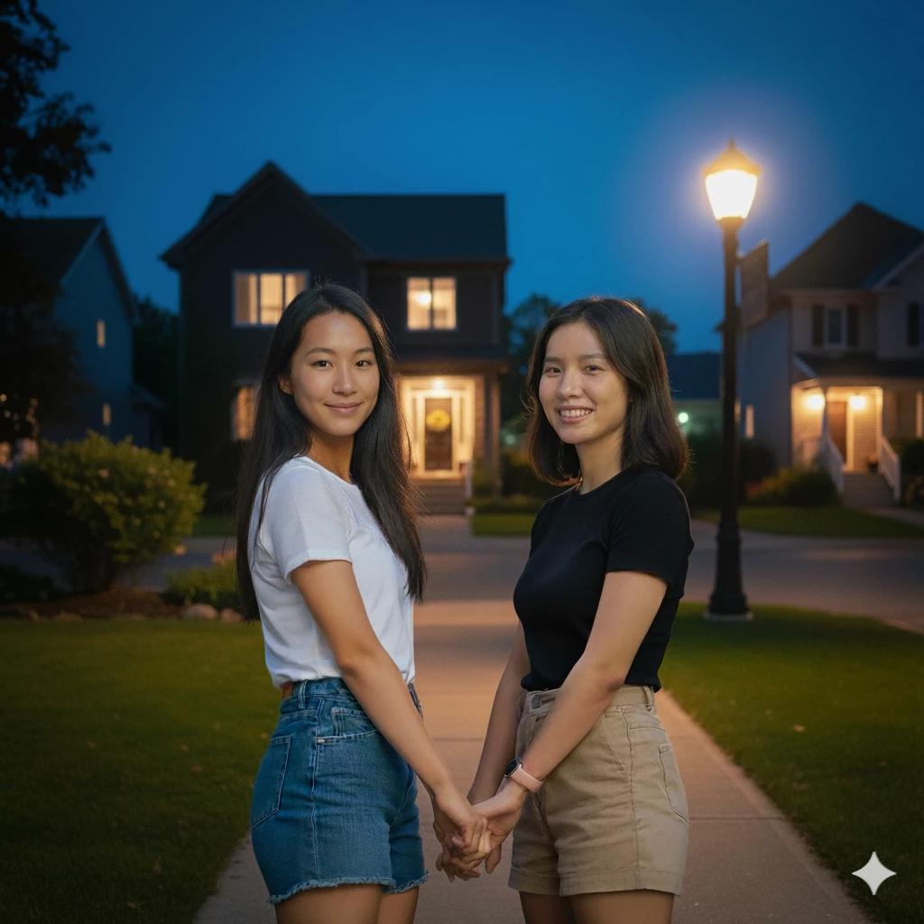 Sab and Vi - Lesbian friends thumbnail
