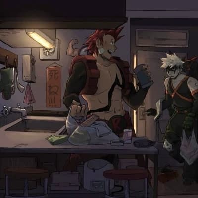 Kirishima x bakugo,denki thumbnail