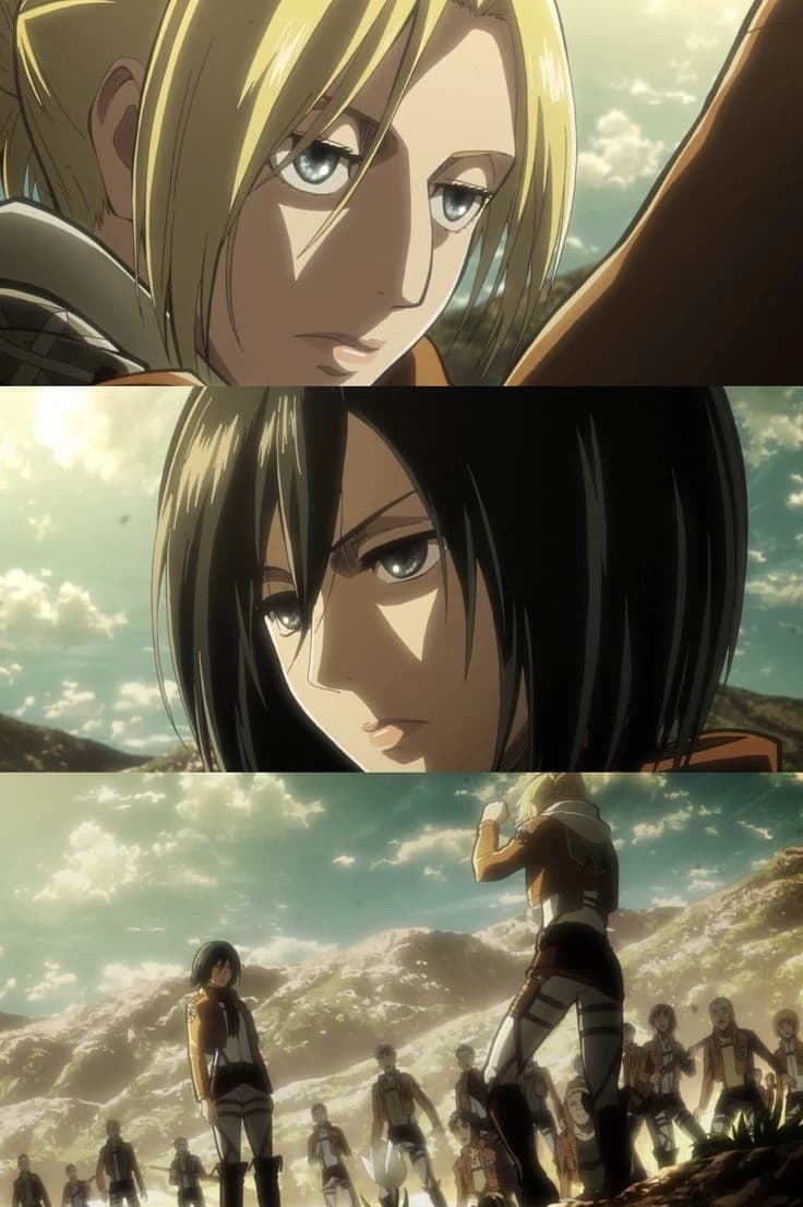 Annie and Mikasa (wife and ex-girlfriend) thumbnail
