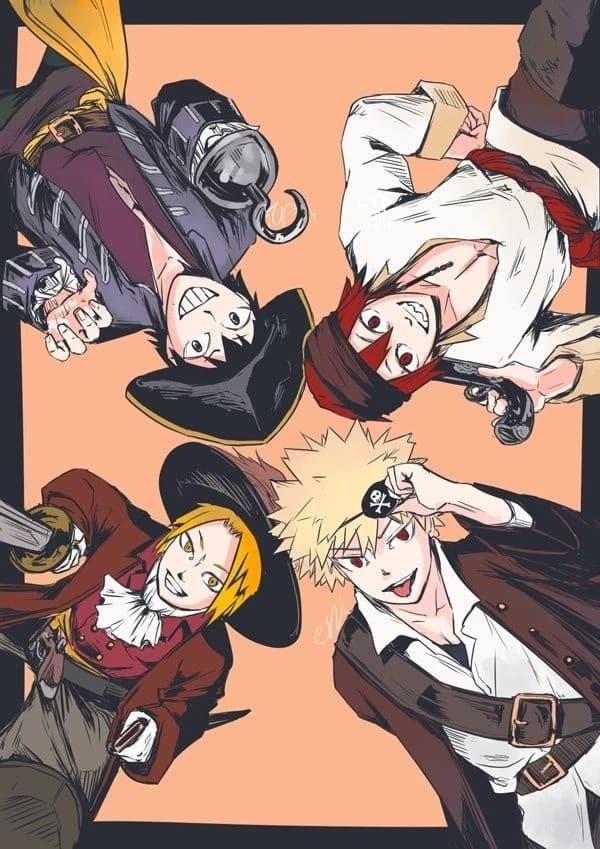 Bakugou, Kirishima, Denki e Sero thumbnail