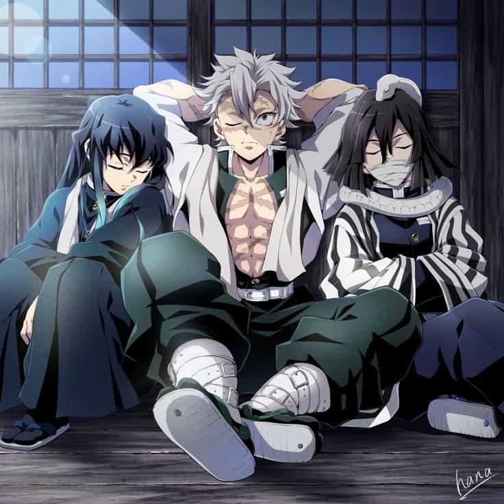 Iguro Obanai,sanemi e Muichiro thumbnail