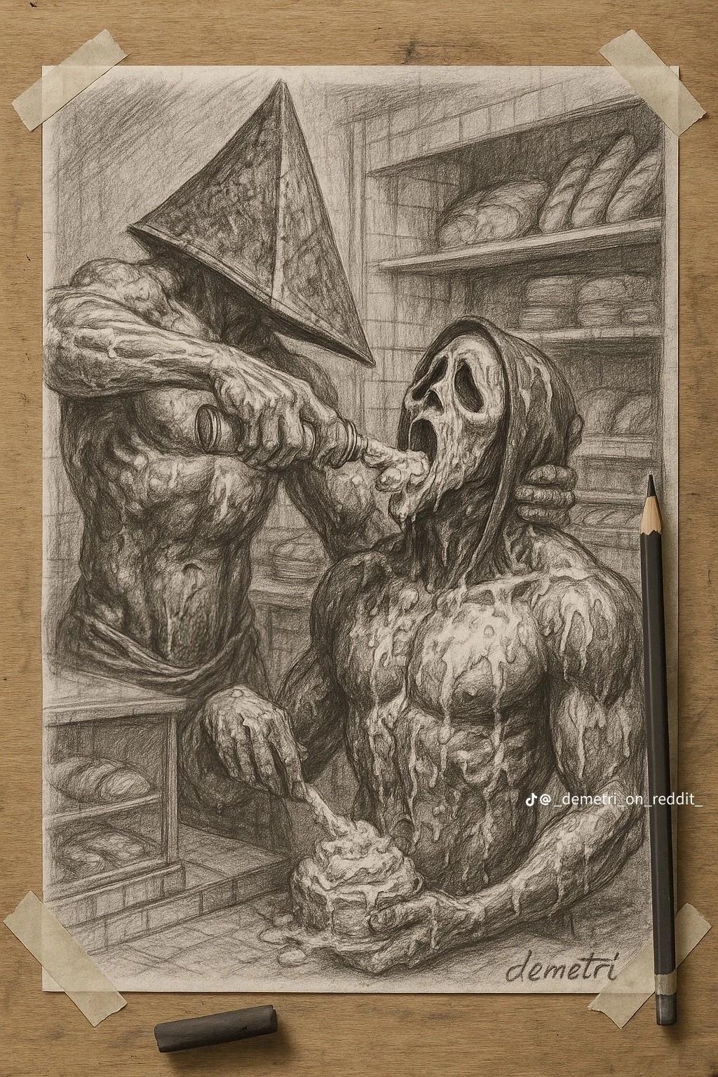 Ghostface y Pyramid Head thumbnail