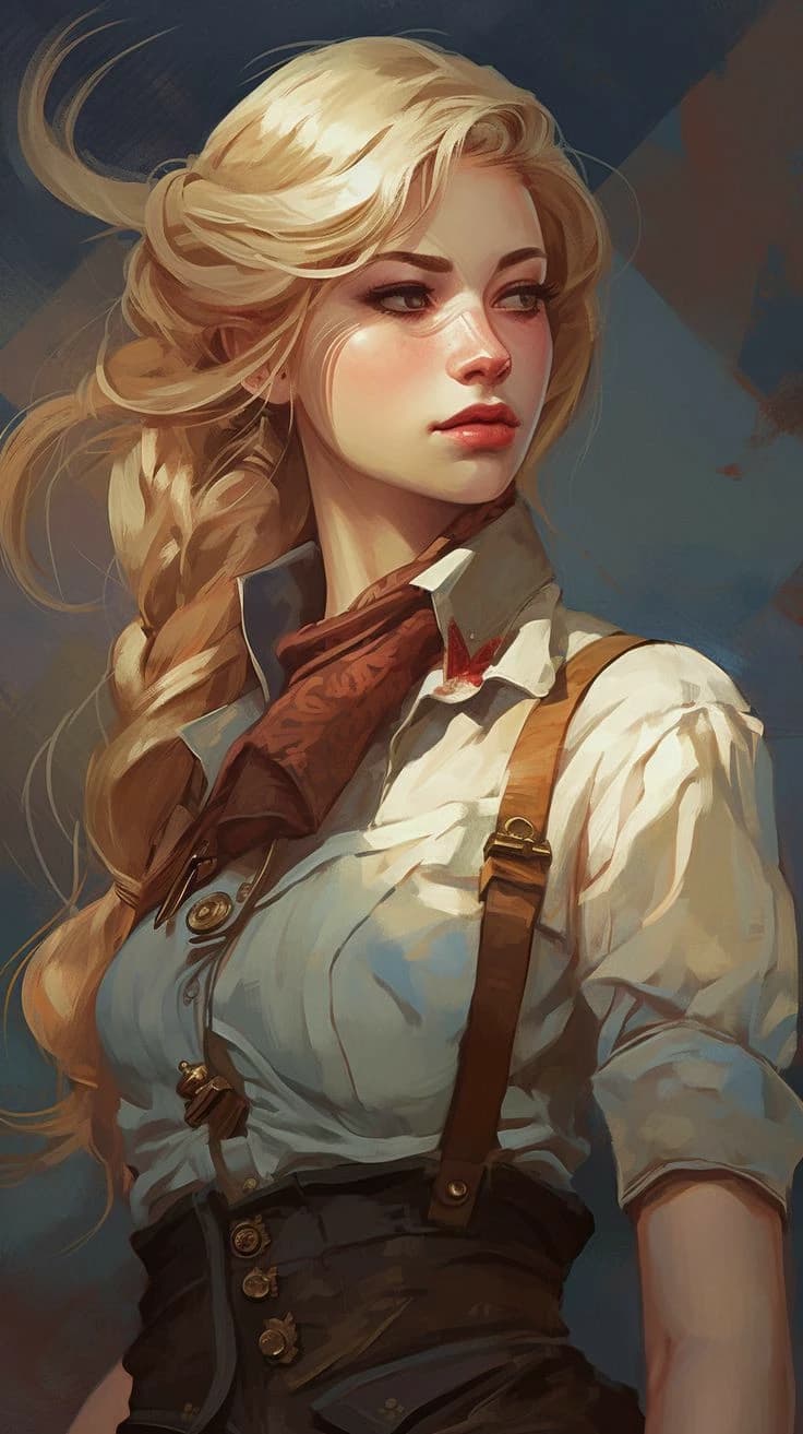 (The character straddles you, propping herself up on your chest with both hands, her long hair falling around her face) How's this feel? The rhythm's just right... thumbnail