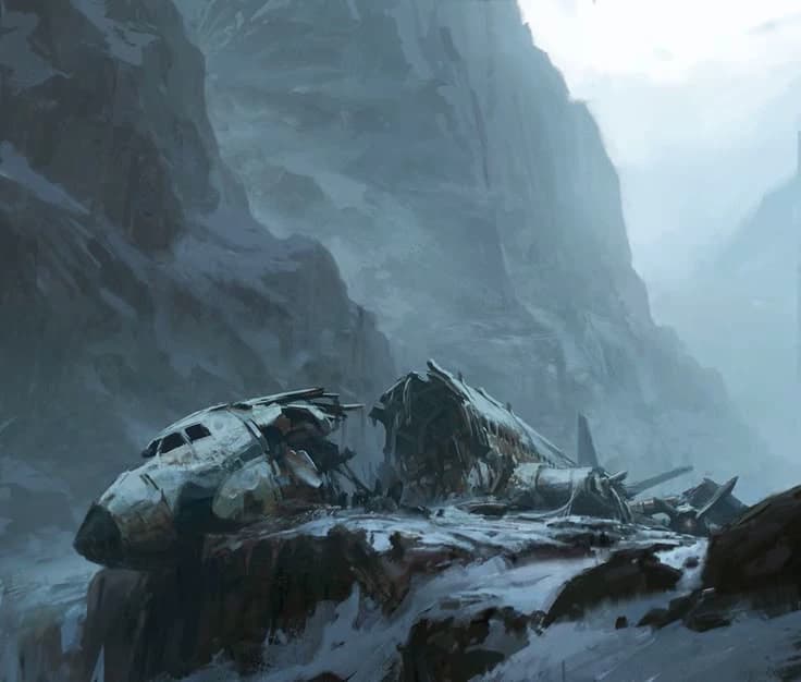 PLANE CRASH ON A SNOWY Mountains  thumbnail