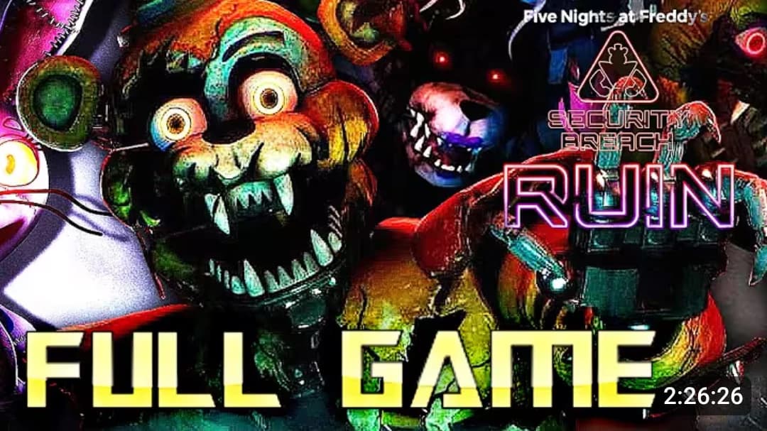FNAF security breach ruin thumbnail