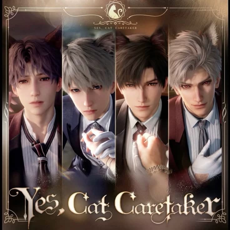 Sylus, Zayne, Rafayel, Xavier e Caleb (Love and deepspace): "Gatos" thumbnail