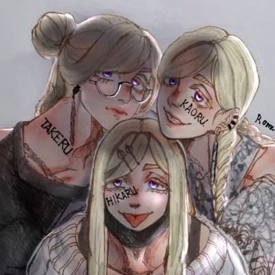 Wakasaki Triplets Kaoru Takeru Hikaru thumbnail
