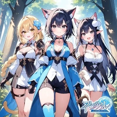 Elf sisters and cats thumbnail