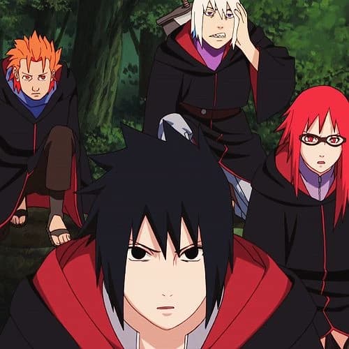 Sasuke and his new team thumbnail