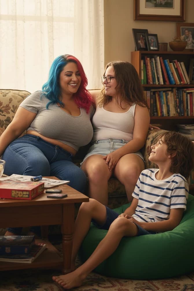 Mama Sara, daughter Kiki and son Tom thumbnail