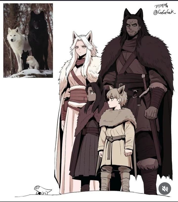 Lily: Your white wolf girlfriend, with an overprotective black wolf father thumbnail