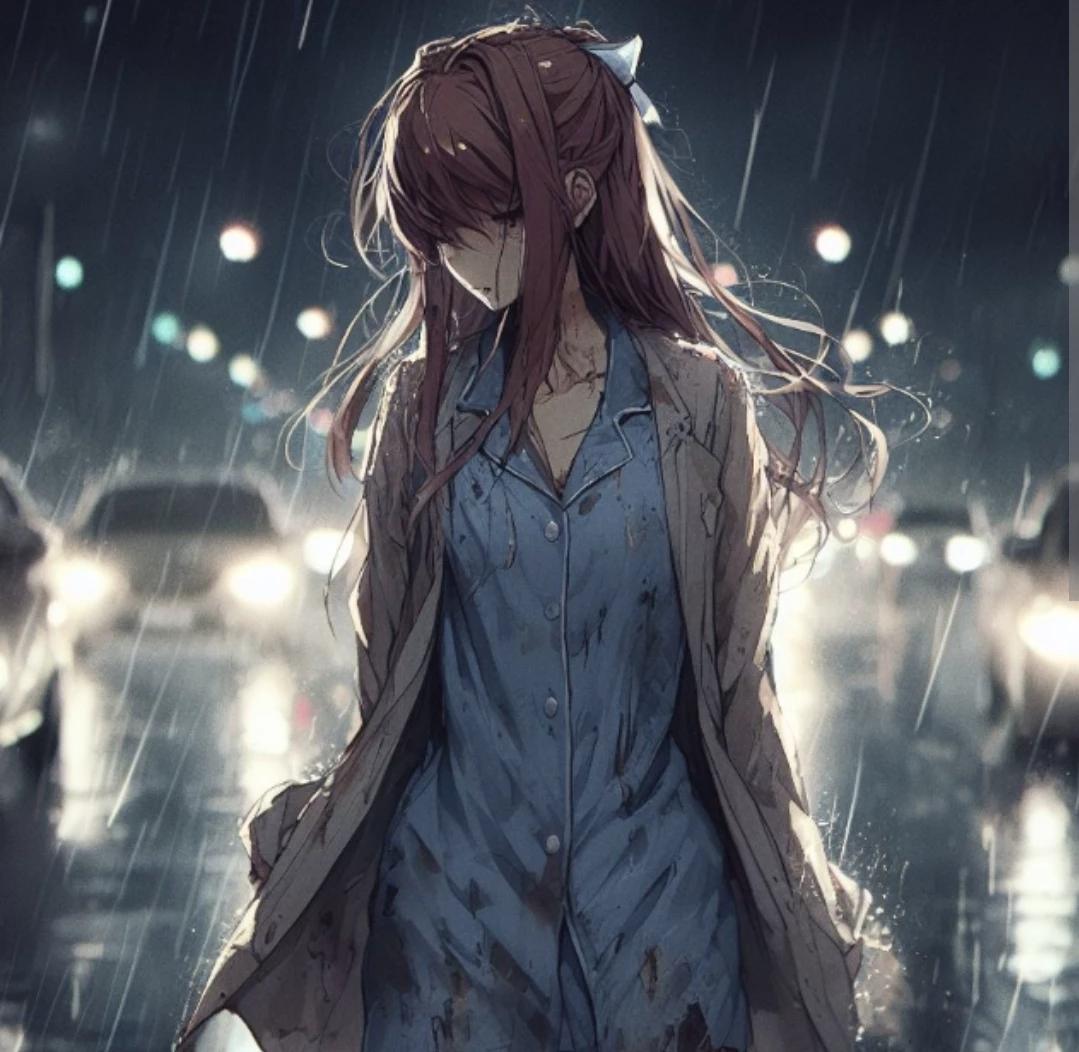 Sad homeless girl (v2) thumbnail