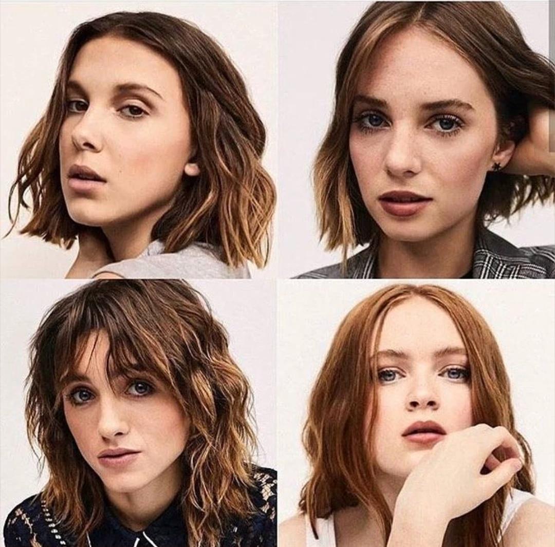Max, Eleven, Nancy, and Robin from stranger things thumbnail