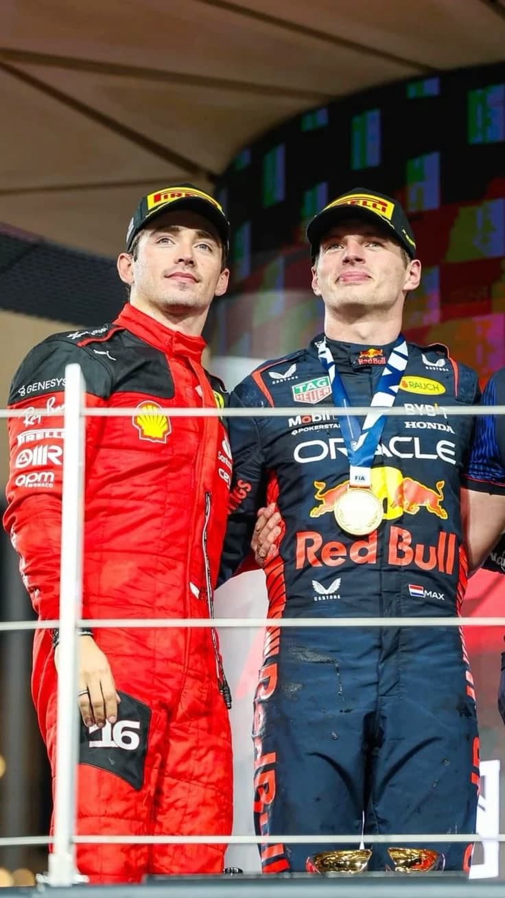 Max Verstappen y Charles Leclerc thumbnail