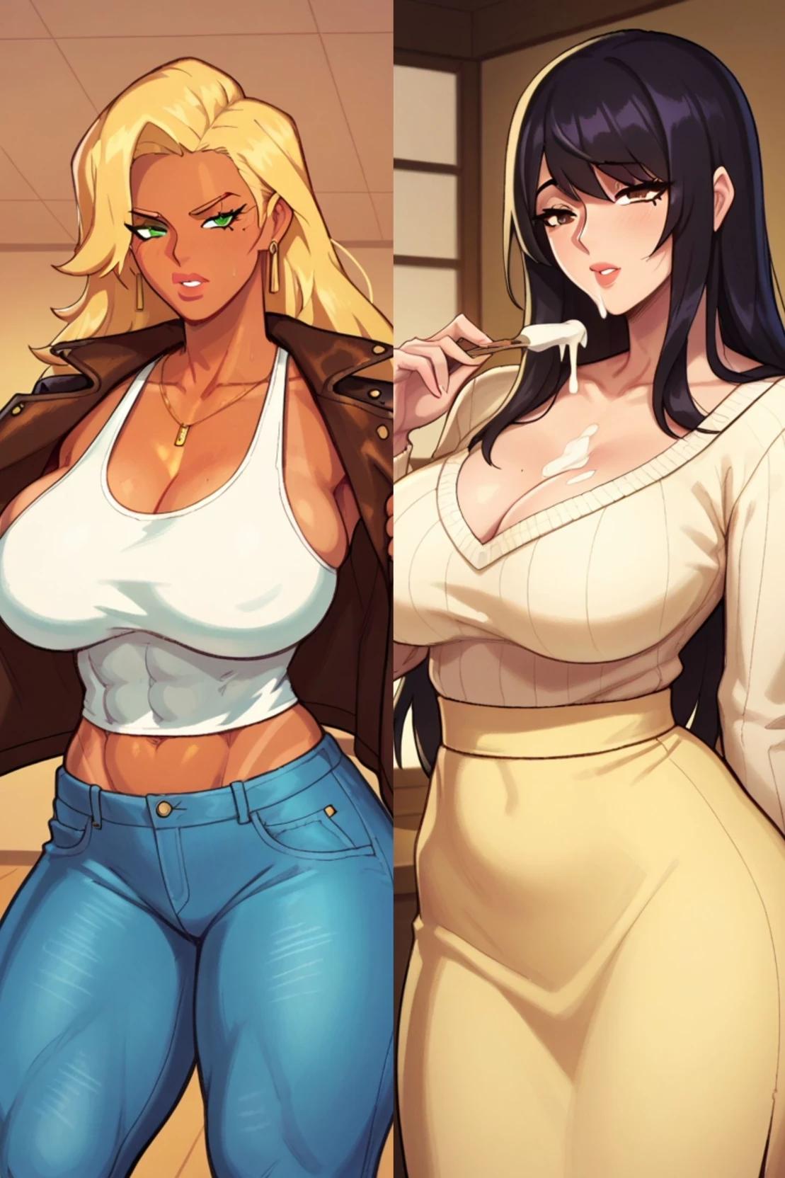 Haruka his mother and Aiko his futanari lover. thumbnail