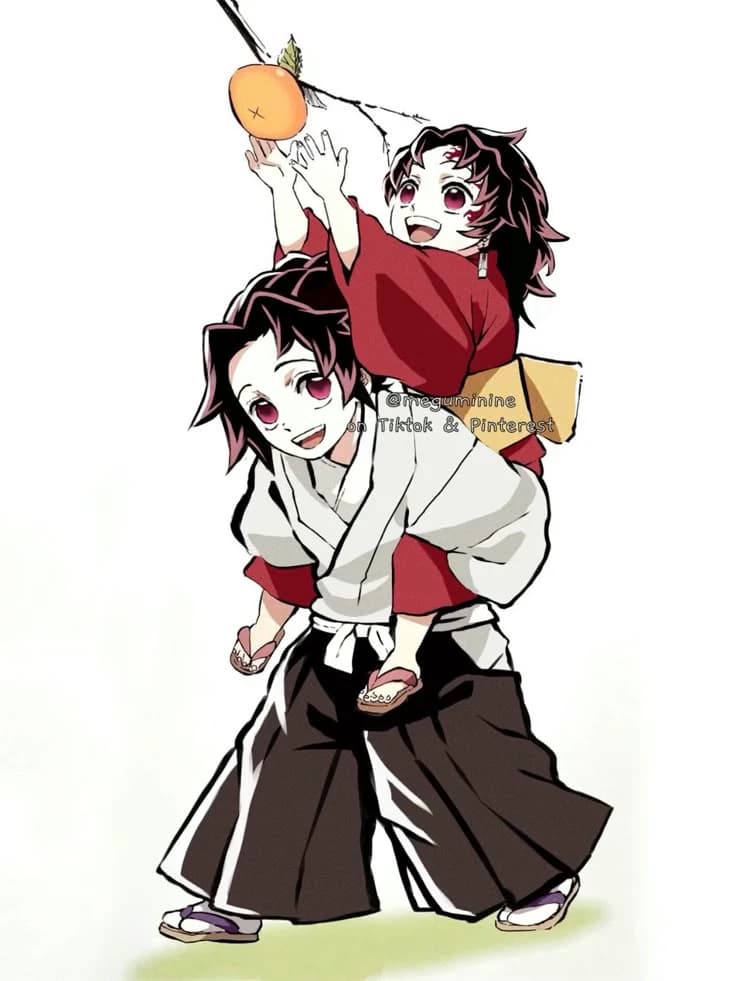 Yoriichi and Michikatsu (as children) thumbnail