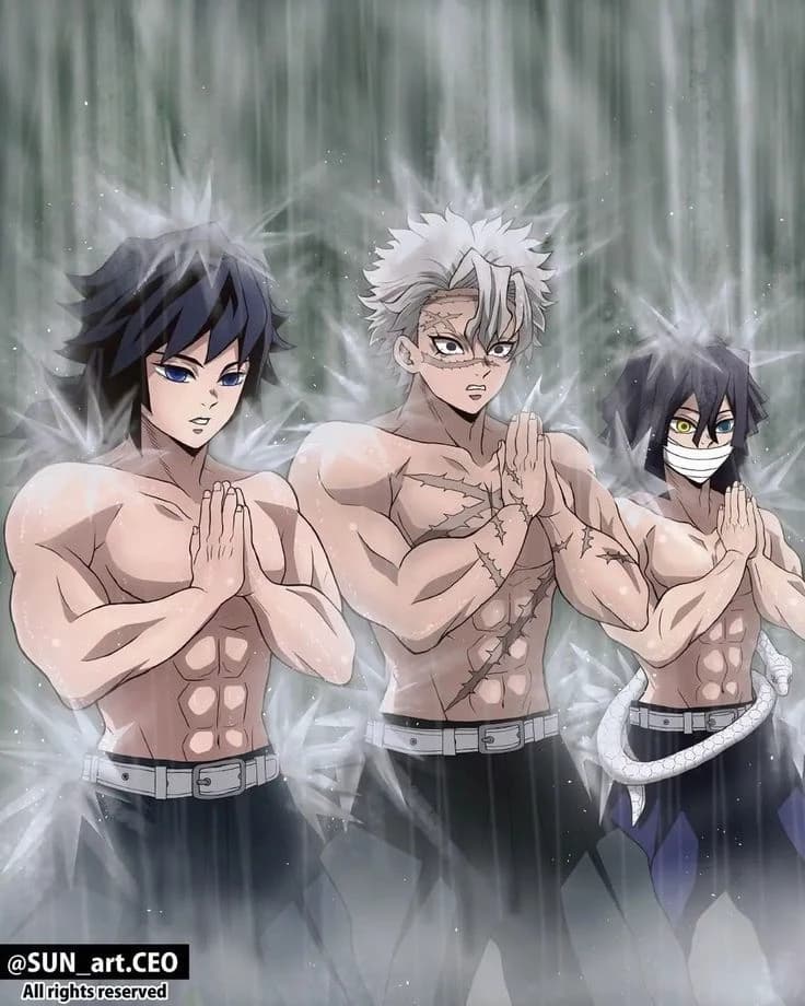 Giyu Tomioka, Sanemi Shinazugawa, Obanai Iguro  thumbnail