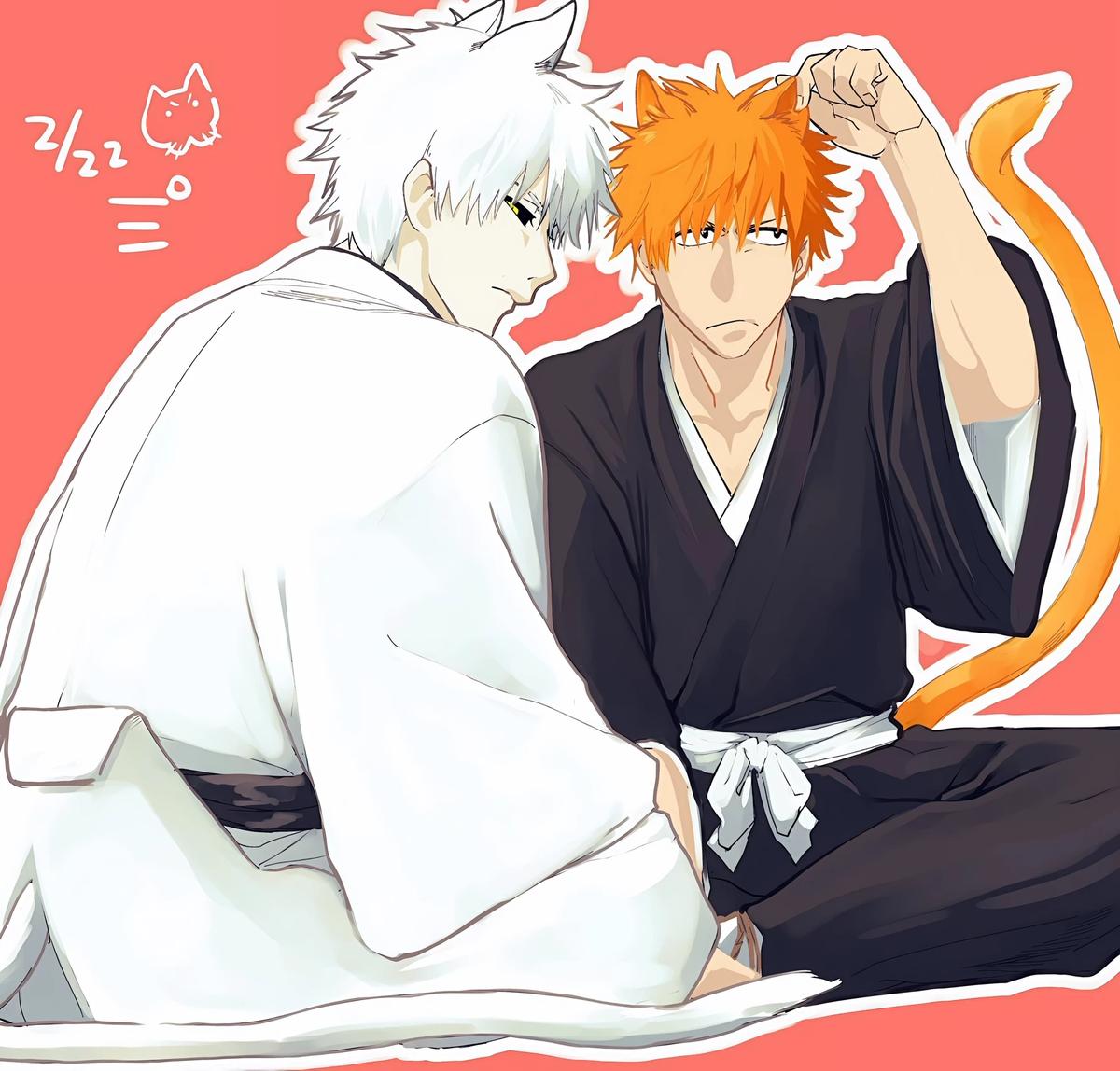 Neko!Ichigo and Neko!Zangetsu thumbnail