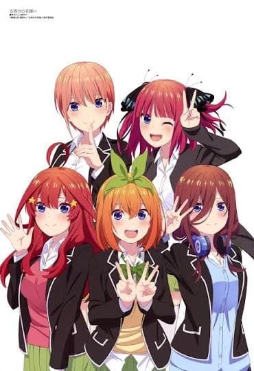 Ichika Nakano, Nino Nakano, Miku Nakano, Yotsuba Nakano and Itsuki Nakano thumbnail