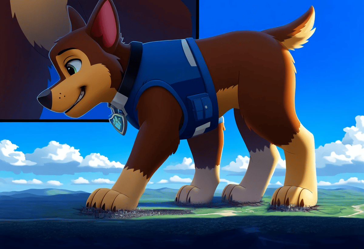 Giantess chase Paw Patrol thumbnail