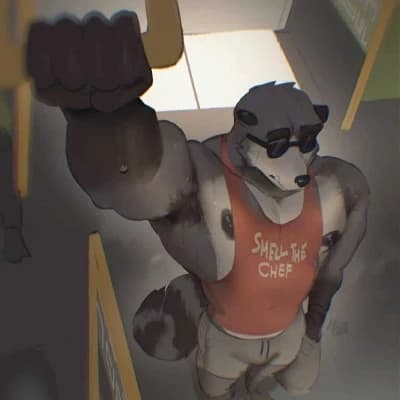 Rocket "a smelly one" [a gay furry story]🦝🐾🧡📒 thumbnail